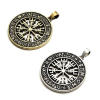 Charm Thiết Kế Sáng Tạo, Phong Cách Tự Làm, Biểu Tượng Odin, Bùa Hộ Mệnh Chữ Rune, Mặt Dây Chuyền Đồ