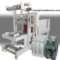 Automatic Beer Can Mineral Water Bottle Sleeve PE Film Shrink Wrapping Machine