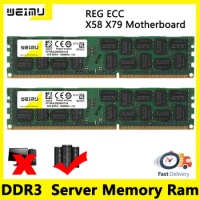 DDR3 Server Memory Ram 4GB 8GB 16GB 32GB REG ECC 1066 1333 1600 1899Mhz 1.5V 240Pin 8500 10600 12800 14900 2RX4 PC3 Server RAM