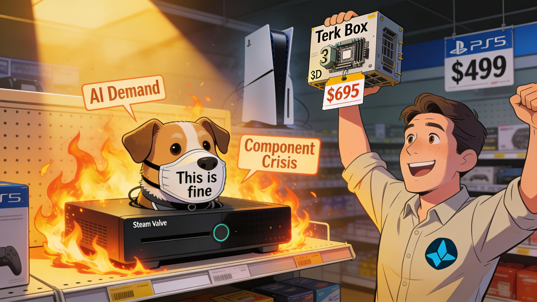 Steam Machine が 1,049 米ドルで発売、Valve は部品危機を主張し、DIY 
