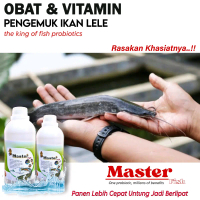probiotik ikan lele master fish obat & vitamin untuk mempercepat pertumbuhan ikan lele