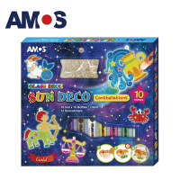 韓國AMOS 10色星座主題壓克力模型板DIY玻璃彩繪組(台灣總代理公司貨)