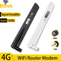 4G LTE Omni Antenna Booster GSM 2G 3G Mobile Signal Amplifier WiFi External Antenna TS9 for Router Modem Wireless Network Card