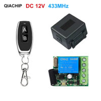 RF 433 Mhz Universal Gate Remote Control Switch DC 12V 10A Relay Receiver Mini Module Remote Control for Gate LED Garage Door