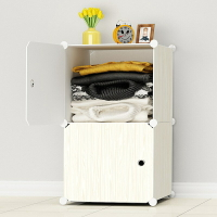 Cuz.L 簡易床頭櫃 簡約現代仿實木塑膠組裝小號櫃子 床邊迷你收納櫃 儲物櫃
