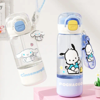 【SANRIO 三麗鷗】三麗鷗小清新系列Tritan吸管直飲水壺420ml不含雙酚A(酷洛米/大耳狗/美樂蒂/帕恰狗)
