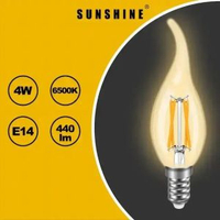 陽光 - [2件優惠裝] LED燈膽(復古拉尾燈絲椒膽) - 4W / E14細螺頭 / 黃光2700K #LED蠟燭燈膽 #LED燈泡 (LCANTG-4E14W)