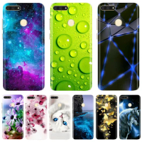 For Huawei Y7 Prime 2018 Case Huawei Y7 2018 Cover Soft Silicone TPU Phone Case For Huawei Y 7 Y7 2018 Prime Back Cover Coque