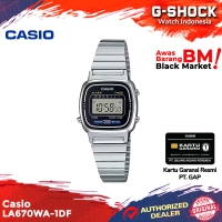 Jam Tangan Wanita Casio Original LA670WA-1DF Digital Stainless Steel Band
