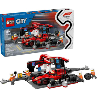 樂高LEGO 城市系列 - 60443 F1維修站、維修人員和 Ferrari 汽車