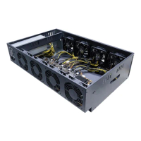 Wholesale B75 B85 X79 motherboard chassis 8 gpu 65mm spacing motherboard sever case with power supply 8gpu 55mm 65mm 70mm