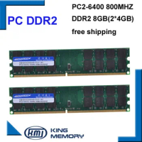 KEMBONA free shipping RAM DESKTOP PC DDR2 800Mhz 8GB (KIT of 2x4gb) ddr2 8g kit PC2-6400 only for A-M-D motherboard