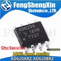 5pcs AD620ARZ AD620BRZ SOP-8 AD620AR AD620BR AD620A AD620B Chips