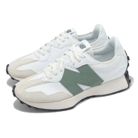 【NEW BALANCE】休閒鞋 327 男鞋 女鞋 白 深杜松綠 復古 麂皮 NB(U327SKC-D)