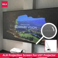 ALR Projector Screen UST Projection Screen For Xiaomi Fengmi Ultra Short Throw Laser Projector CLR 100 inch Frame