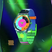 Original 100%!! Jam Tangan SWATCH SS08K119 Neon Garansi Resmi 2 Tahun Swiss Made