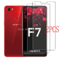 2PCS FOR OPPO F7 Tempered Glass Protective on OPPO F7 CPH1819, CPH1821, 1821 Screen Protector Glass Film Cover