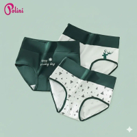 3PCS | Celana Dalam Wanita POLINI Art 8250 Bahan Premium CD Wanita Lucu Korea Menyerap Keringat