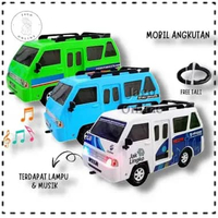 Mainan Anak Mobil Angkutan Umum Jaklingko Miniatur Angkot Lampu dan Musik