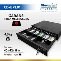Blueprint CD-BPL01 Cash Drawer Laci Uang [40 x 42 x 11 cm] Hitam