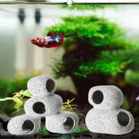 A Boutique  Decorative Rock House Fish Shrimps Hideout Shelter House Aquarium Supplies