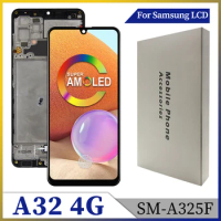 Super AMOLED For Samsung Galaxy A32 LCD Display A325 A325F A325M Touch Screen Digitizer Assembly For Samsung Galaxy A32 4G LCD