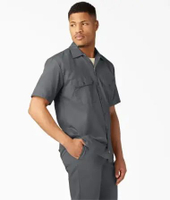 DICKIES - Short Sleeve Work Shirt - Kemeja Kerja Lengan Pendek DICKIES CHARCOA XL