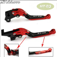 For YAMAHA MT-03 MT03 MT 03 2015 2016 2017 2018 Motorcycle Accessories Folding Extendable Brake Clutch Levers