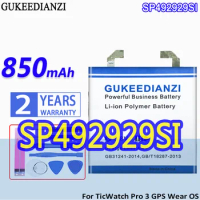 GUKEEDIANZI Battery SP492929SI For TicWatch Pro 3 GPS Wear OS Smartwatch 850mAh, 900mAh