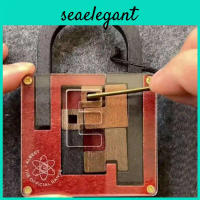 Wooden Escape Room Puzzle Box For Kids And Adults With Mechanical Codes And Brain Training