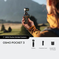 DJ I Osmo Pocket 3 Power Expansion Combo, Vlogging Camera with Battery Handle for Over 4h of Recording Time 3-Axis Stabilization