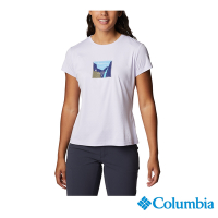 Columbia哥倫比亞 女款-UPF50酷涼快排短袖上衣-紫色 UAR34550PL / S23