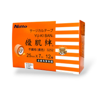 【Nitto】 優肌絆 透氣膠帶 膚色 25mmx7m（12捲/盒）美睫膠帶 不織布透氣膠帶