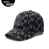 【MLB】童裝 可調式棒球帽 童帽 MONOGRAM系列 紐約洋基隊(7ACPM053N-50BKS)