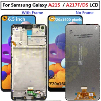 6.5 inch LCD For Samsung Galaxy A21s A217 LCD with frame Touch Screen Digitizer LCD For Samsung A21s LCD A217F/DS Display