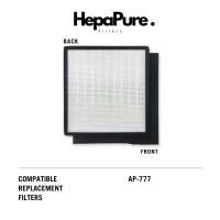Clean Air AP-777 Compatible Replacement Filter. Free Additional Carbon Pre-Filter [HepaPure]