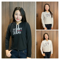 美國百分百【全新真品】Tommy Hilfiger TH 連帽T恤 帽T長袖 刺繡 經典 黑色/白色/灰色 BF06