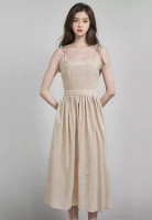 Sunnydaysweety Sexy pure cotton backless camisole dress CA25042236BE