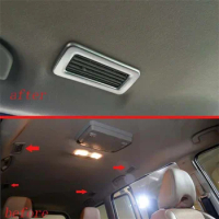 For NISSAN SERENA C27 2017 2018 2019 2020 Car Styling Accessories Decoration Matte Plated Rear Roof Air Vent Frame Trim Cover