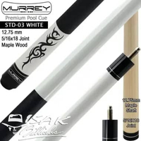MURREY STD-3 CUE - WHITE - MAPLE POOL BILLIARD CUES STICK STIK BILIAR