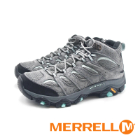 【MERRELL】女 MOAB 3 MID GORE-TEX 防水登山中筒鞋 女鞋(灰藍綠)