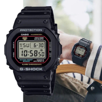 【CASIO 卡西歐】G-SHOCK 經典原創 潮流復刻 經典方型電子手錶 _42.8mm(DW-5600RL-1)