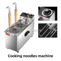 Noodle Cooker Table Scalding Machine Commercial Multi functional Double head Noodle Cooker Spicy Scalding Furnace