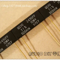 Free Shipping 5pcs/10pcs SOSHIN QS30 2430pF/50V 1% high-precision gold-plated film capacitors (2400p