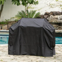 BBQ Cover Outdoor Dust Waterproof Weber Heavy Duty Charbroil Grill Cover Rain Protective Outdoor Barbecue Cover Round Bbq Grill