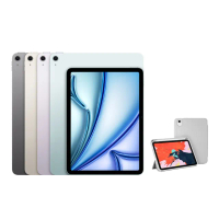 【Apple】2024 iPad Air 13吋/WiFi/256G平板電腦(三折筆槽殼+鋼化保貼組)