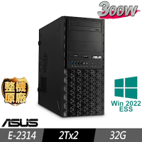 ASUS 華碩 TS100-E11 伺服器 E-2314/32G/2TBx2/2022ESS