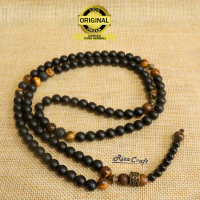 BLACK TIGER 99 Tasbih Batu Akik Hitam Onyx ASLI Akik Alam Natural Original