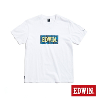 EDWIN  電路板BOX LOGO印花短袖T恤-男款 白色
