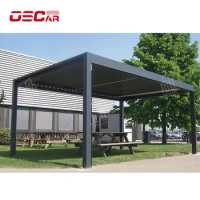 pergola curtains pergola 3x3m motorized orient aluminum greenawn pergola